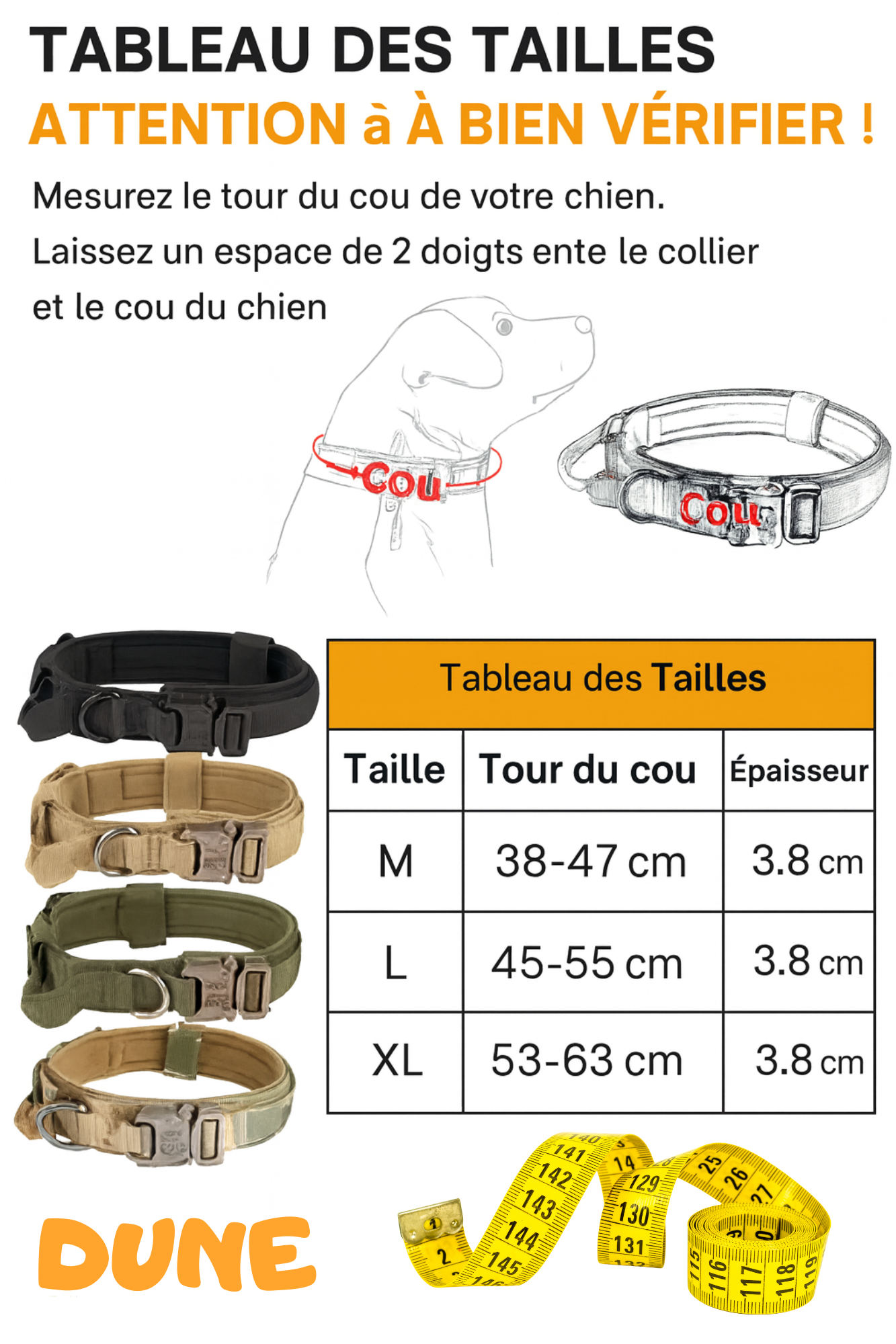 Collier Tactique dune