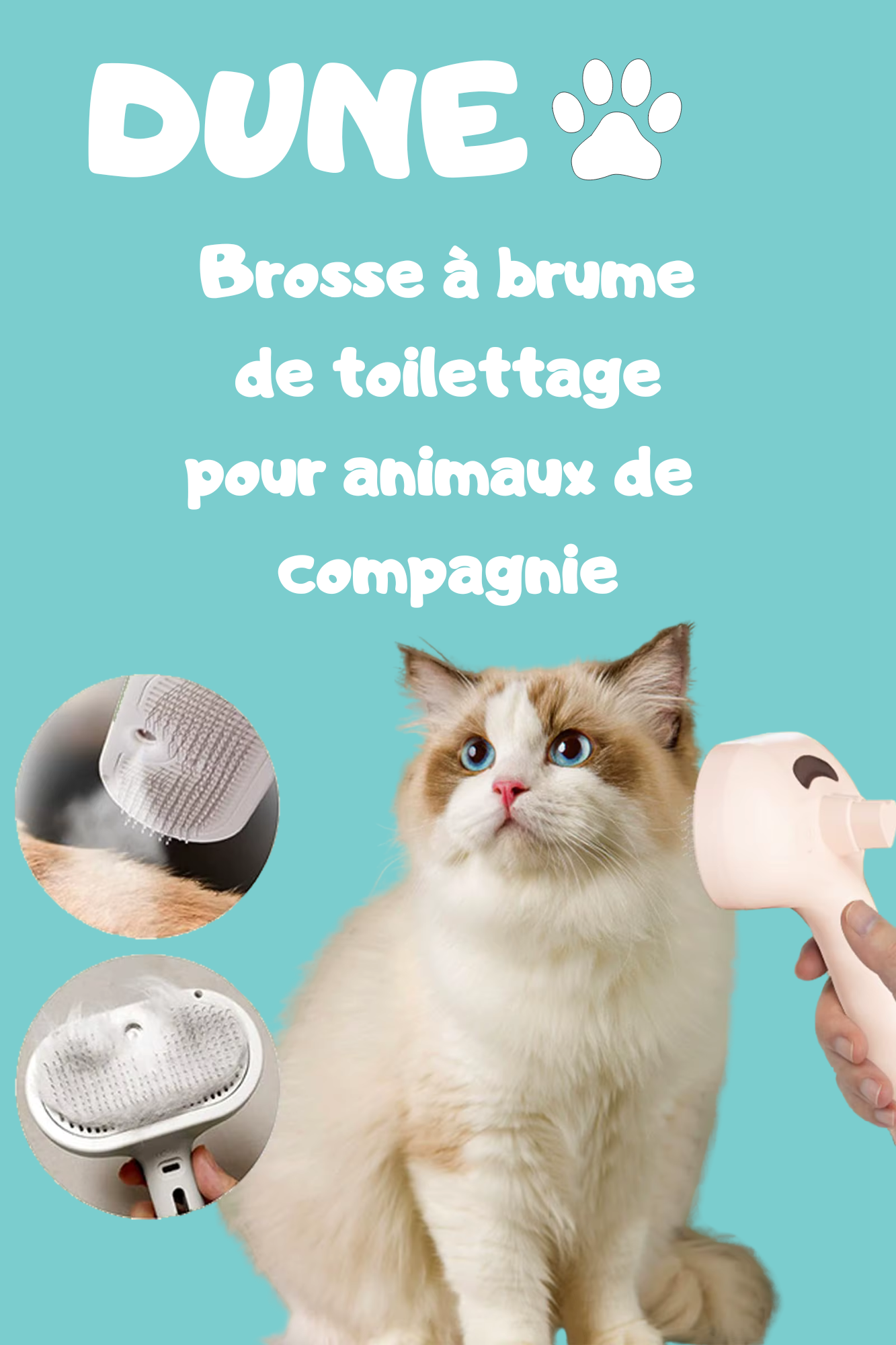 🐾 Brosse Électrique Anti Poils