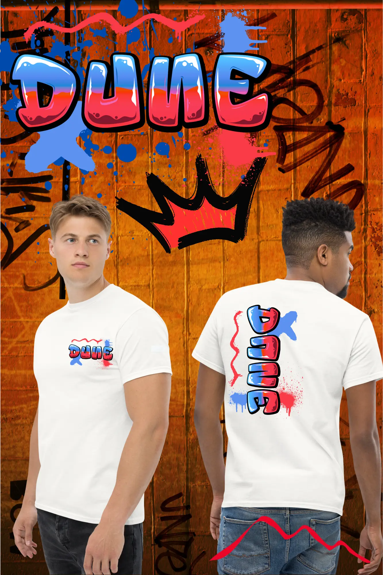 T-shirt DUNE "Tagline" – Porte le Mur, deviens le Message dune