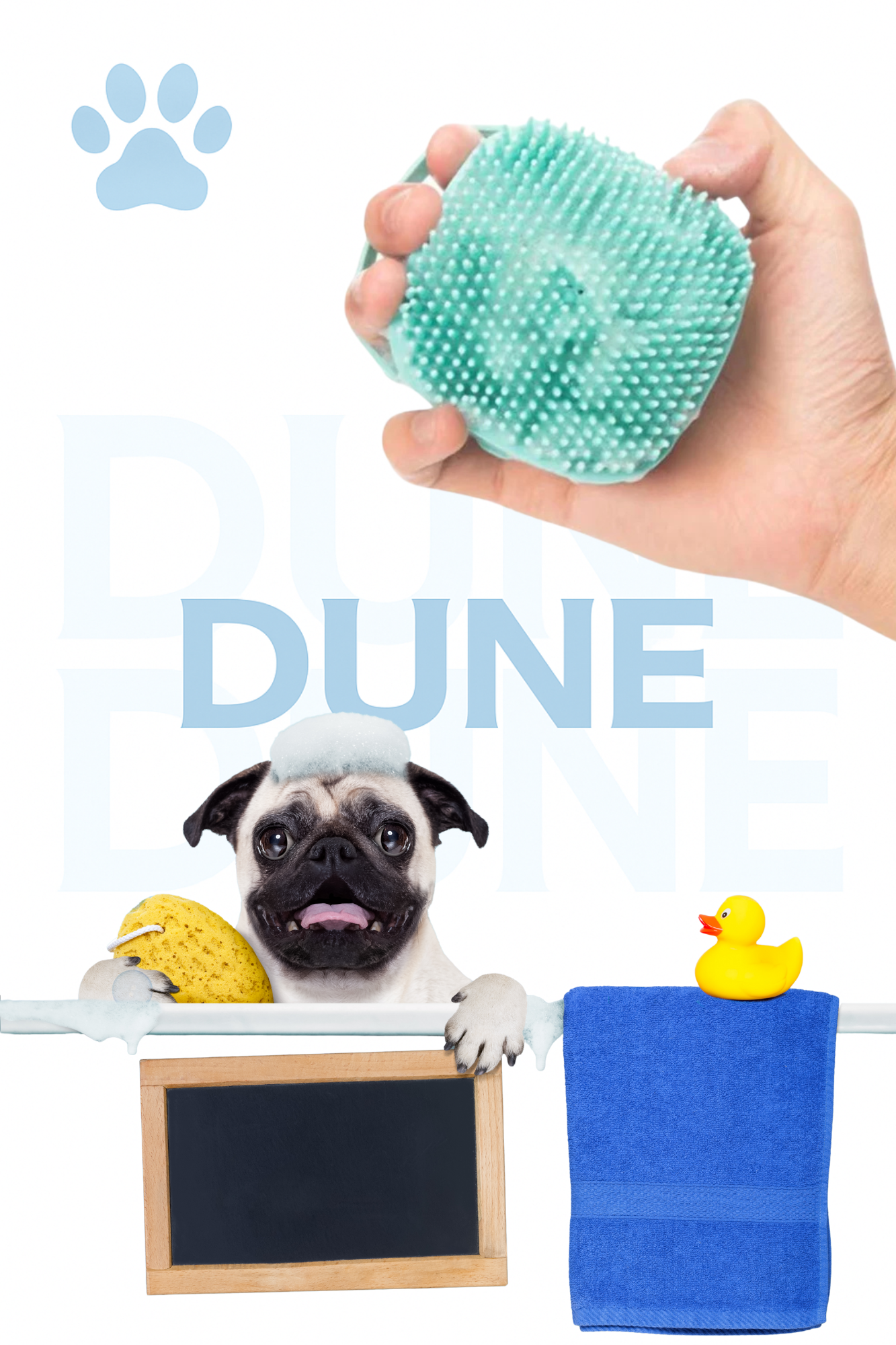 🐾 Le Bain Sans Stress – Brosse 2-en-1 pour Chien & Chat