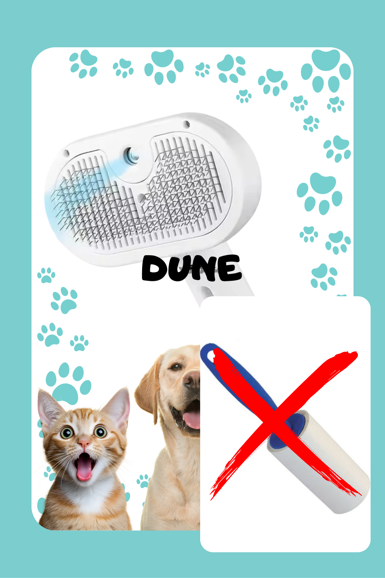 🐾 Brosse Électrique Anti Poils
