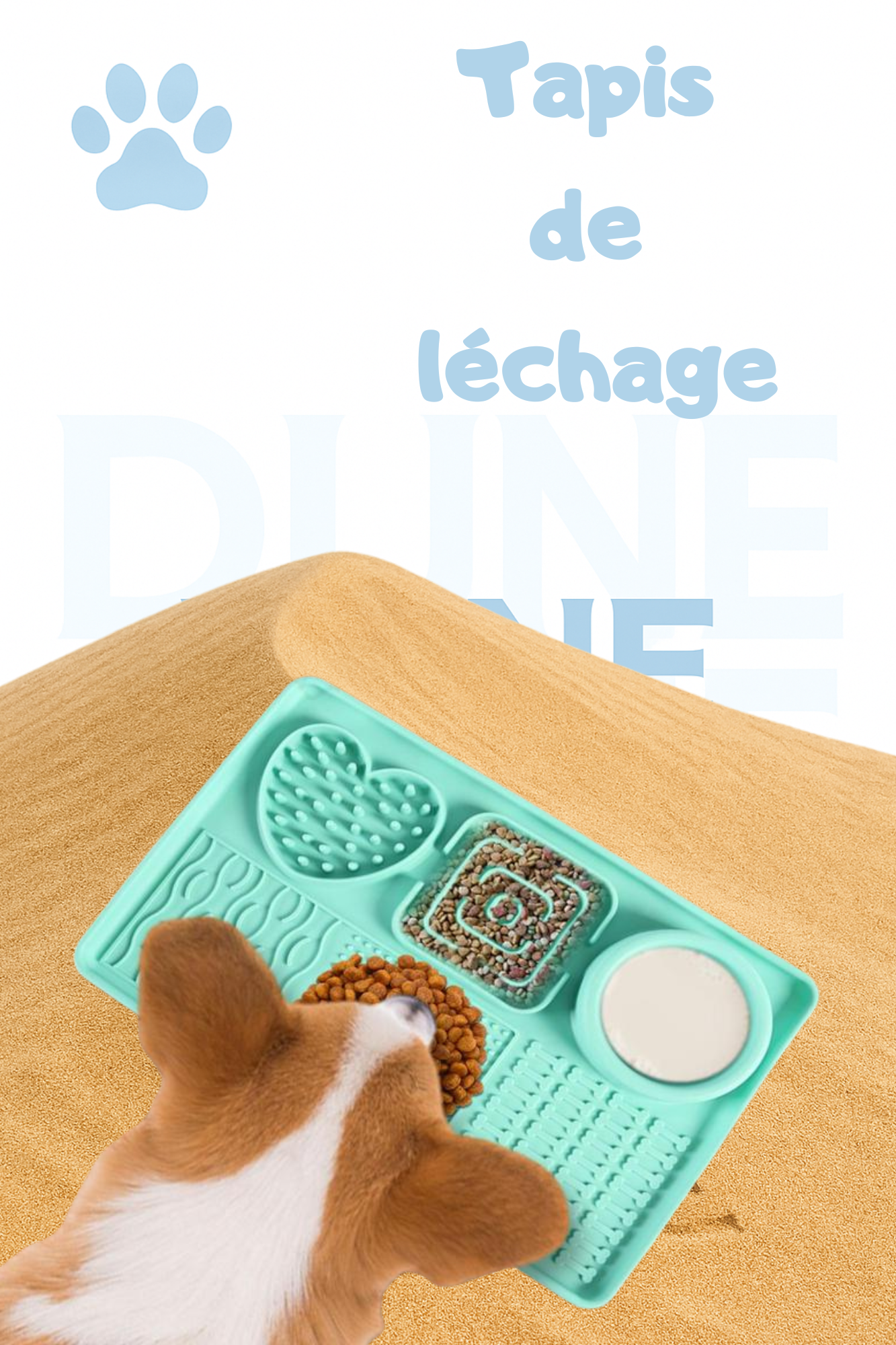 Tapis de Léchage & Gamelle d’Alimentation Lente dune