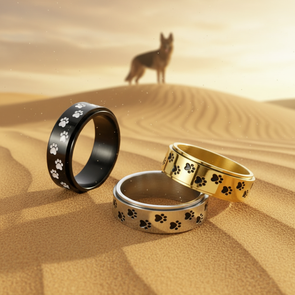 3 bagues désert chien Dune