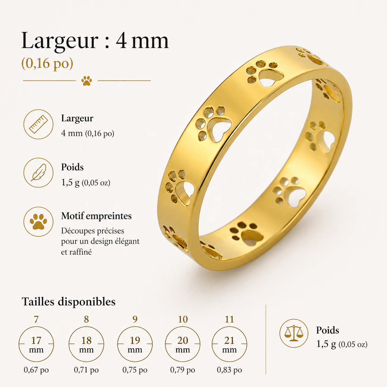 La Bague Empreinte de Patte — Pour Ceux Qui Aiment Sans Condition