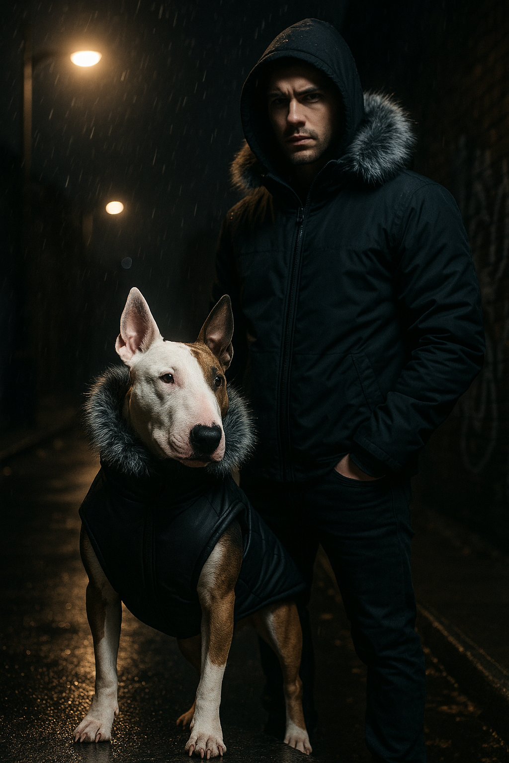 Manteau Imperméable avec Harnais Intégré