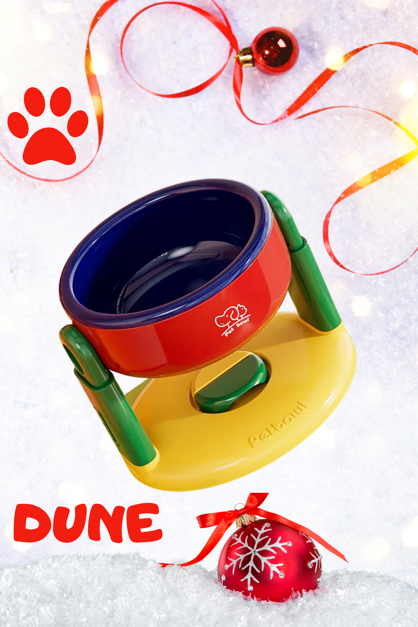 Gamelle Ajustable avec Ventouse – Confort Santé pour Chiens et Chats