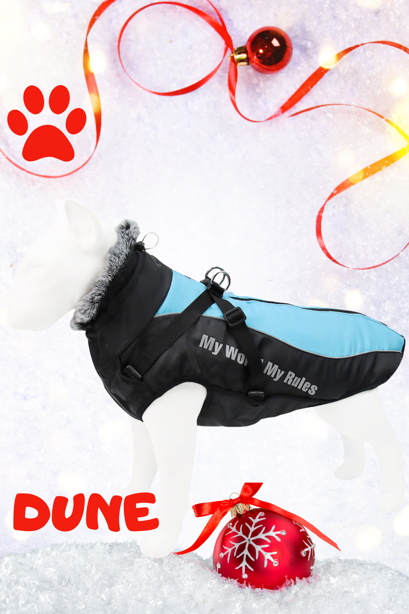 🐾 Manteau Imperméable avec Harnais Intégré