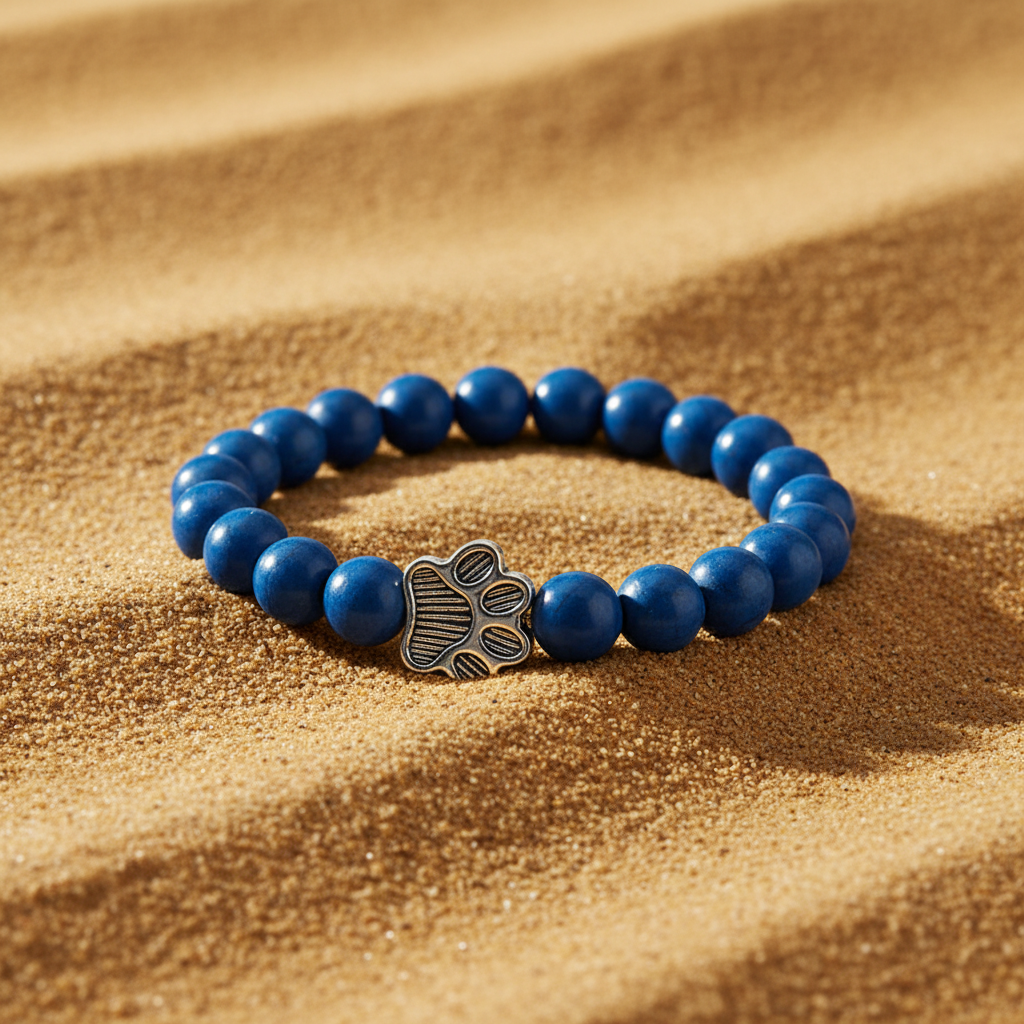 Bracelet Pierre Naturelle Patte de Chien — Ce Que la Terre Garde en Mémoire