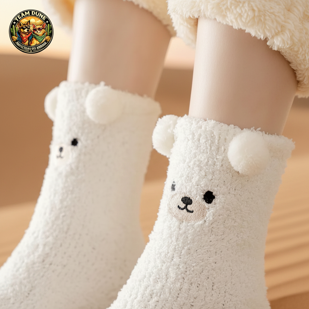 Chaussettes Douces Ours 🐾 — Offre sur 2 Paires
