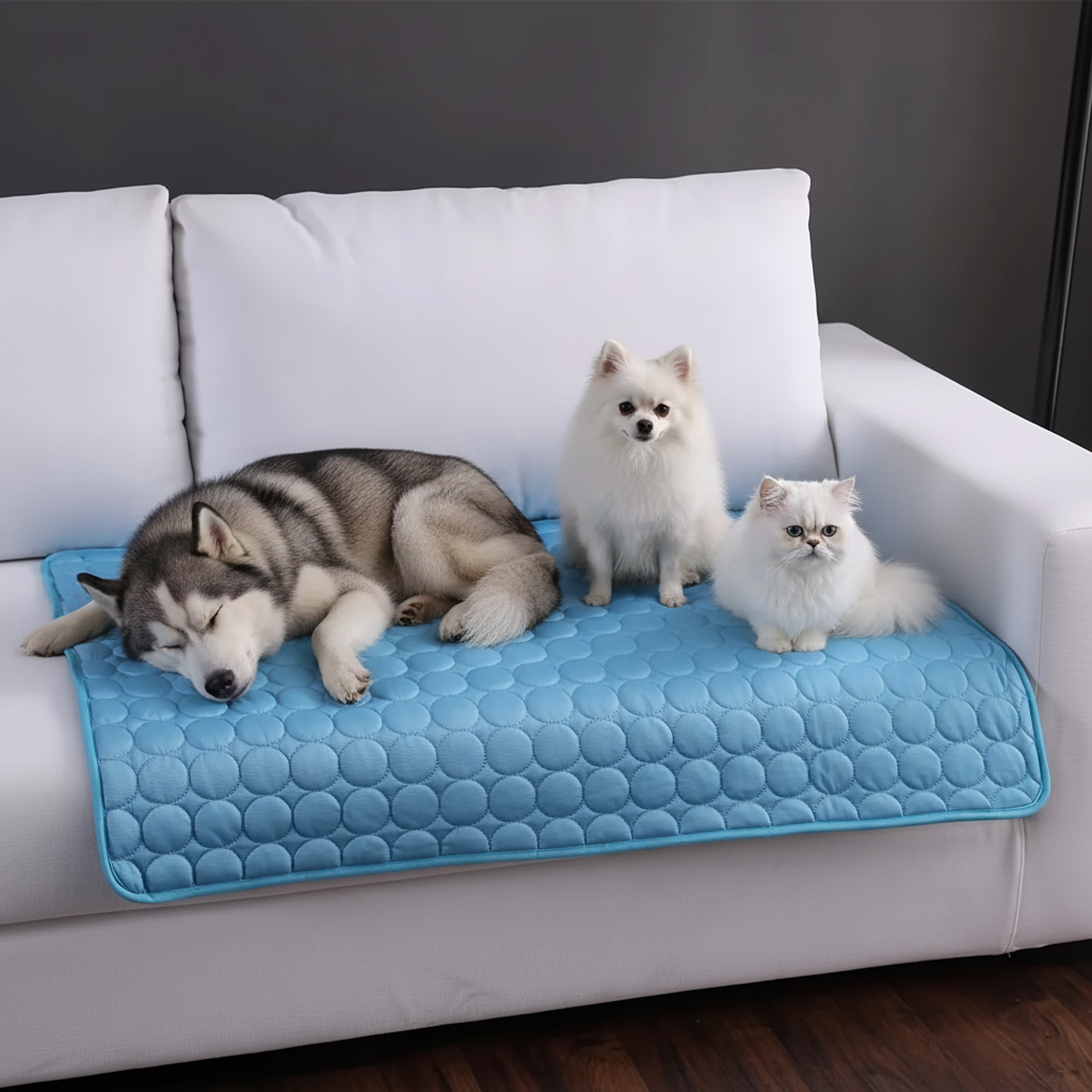 Tapis Rafraîchissant pour Chien & Chat — Protection Canicule, Confort Immédiat